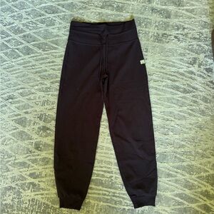 Burgundy joggers from VUORI, size small